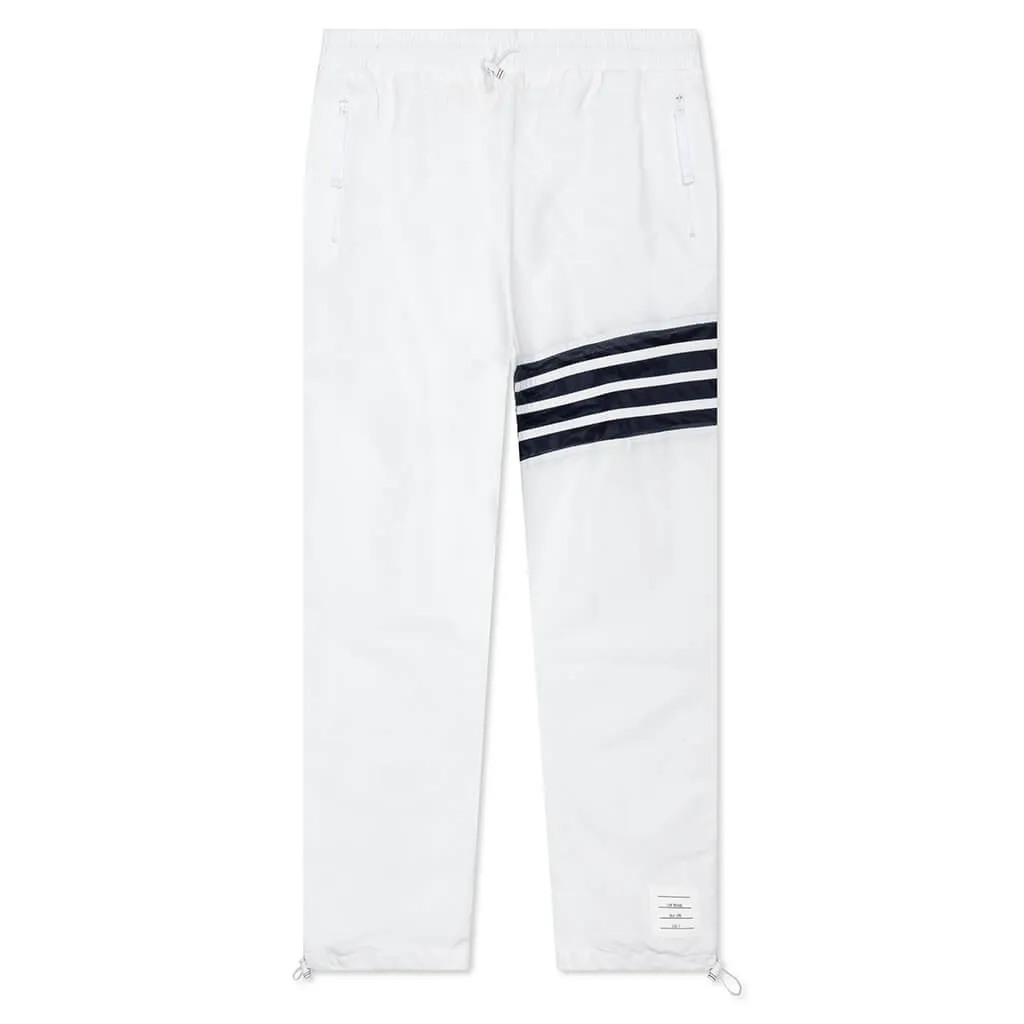 Mesh 4-Bar Track Pants - White