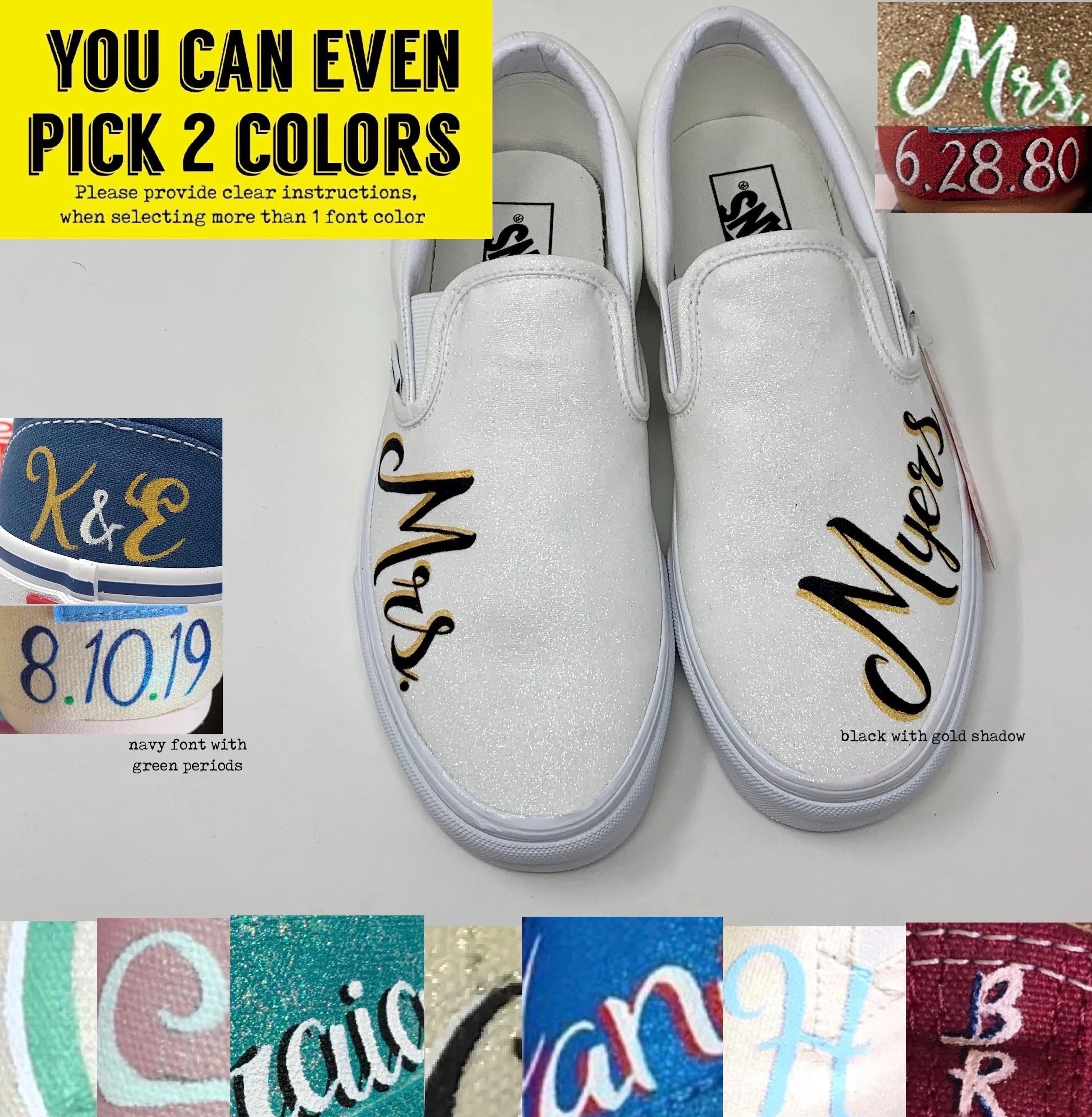 Navy Glitter Wedding Shoes