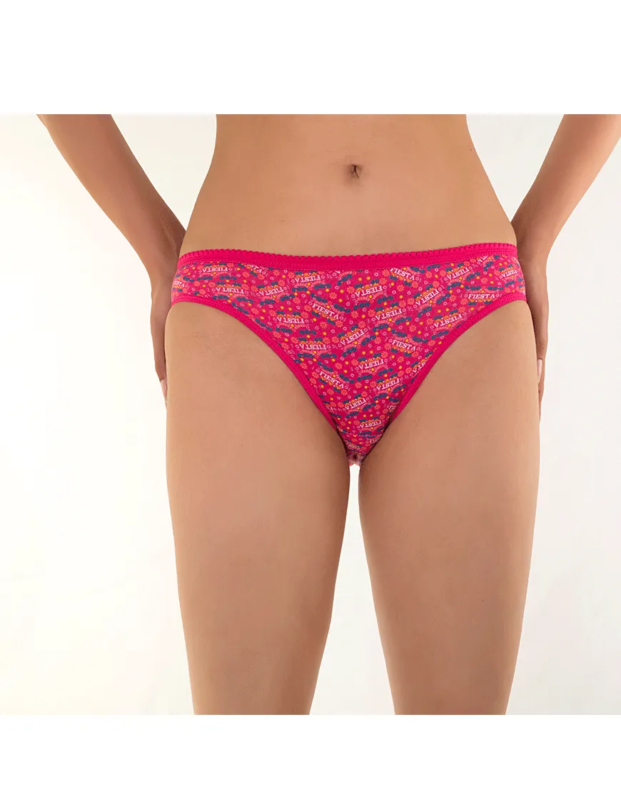 Pack of 5 Printed Bikini Briefs