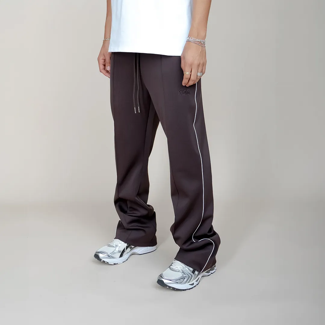 Perfect Piping Track Pants(Brown)