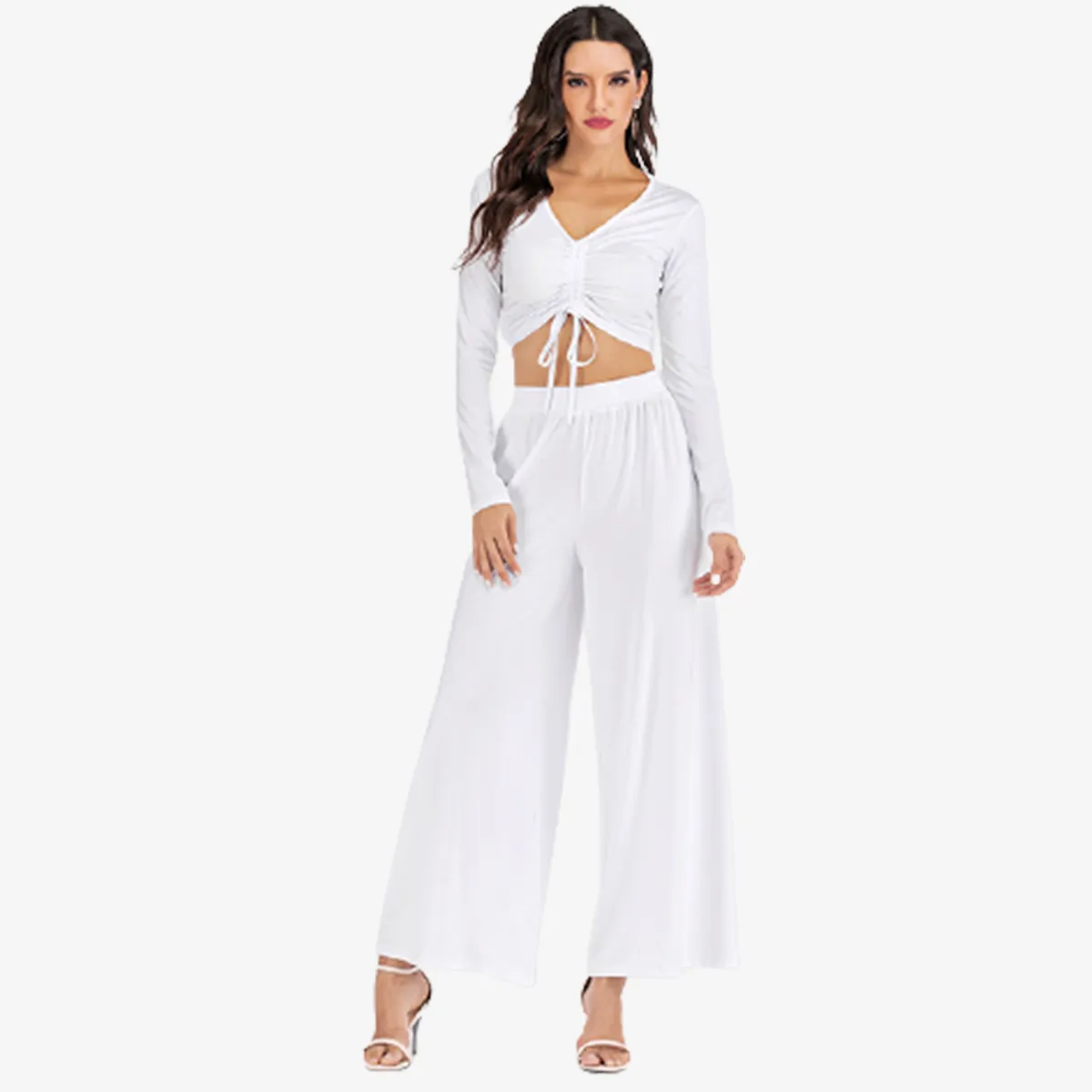 SALE - ALLURE Casual High Waist Loose Fit Long Pants