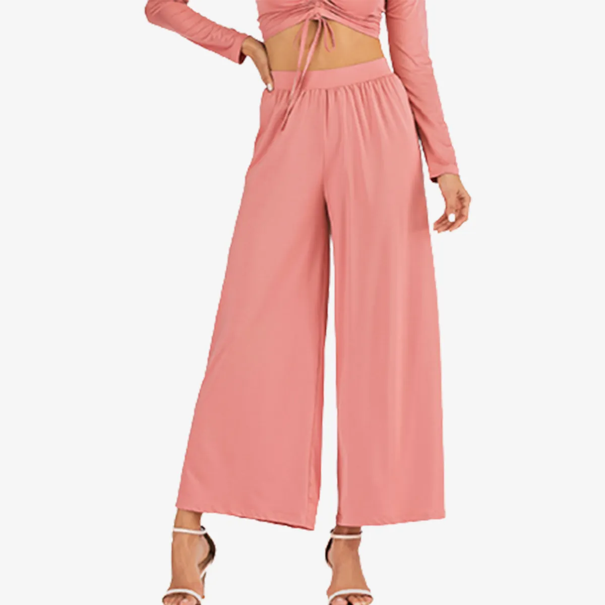 SALE - ALLURE Casual High Waist Loose Fit Long Pants