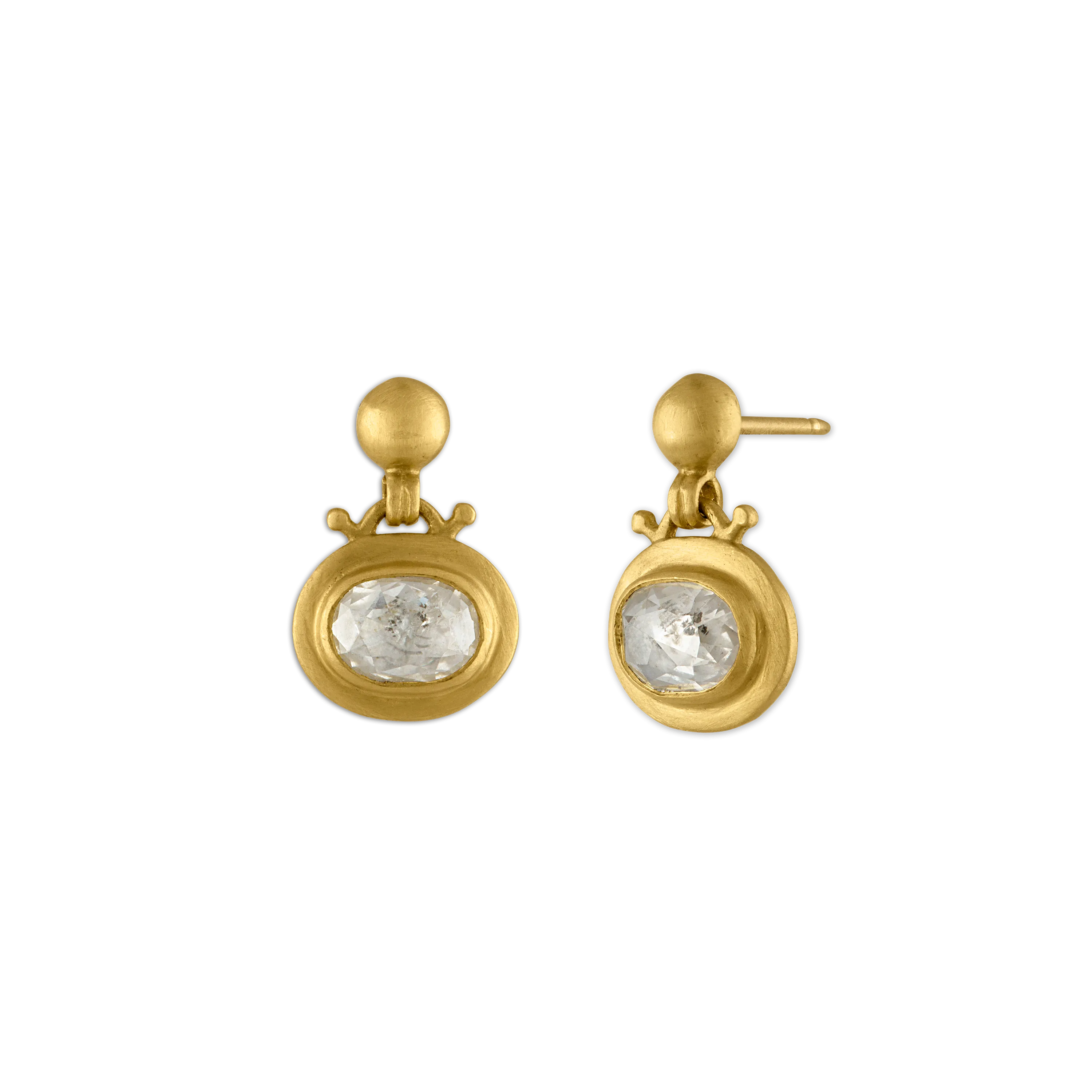 Small Diamond Bell Earrings