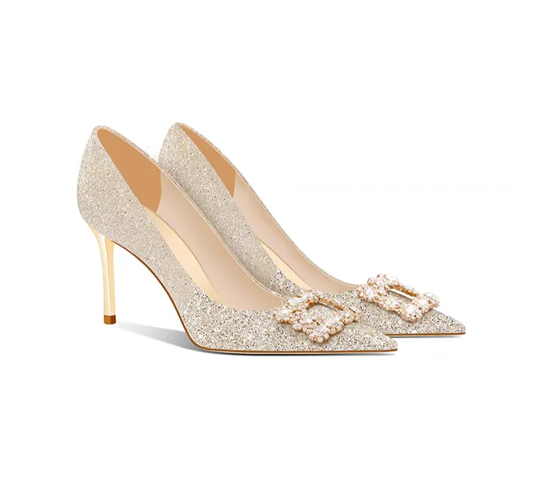 The Primrose Wedding Crystal Heels