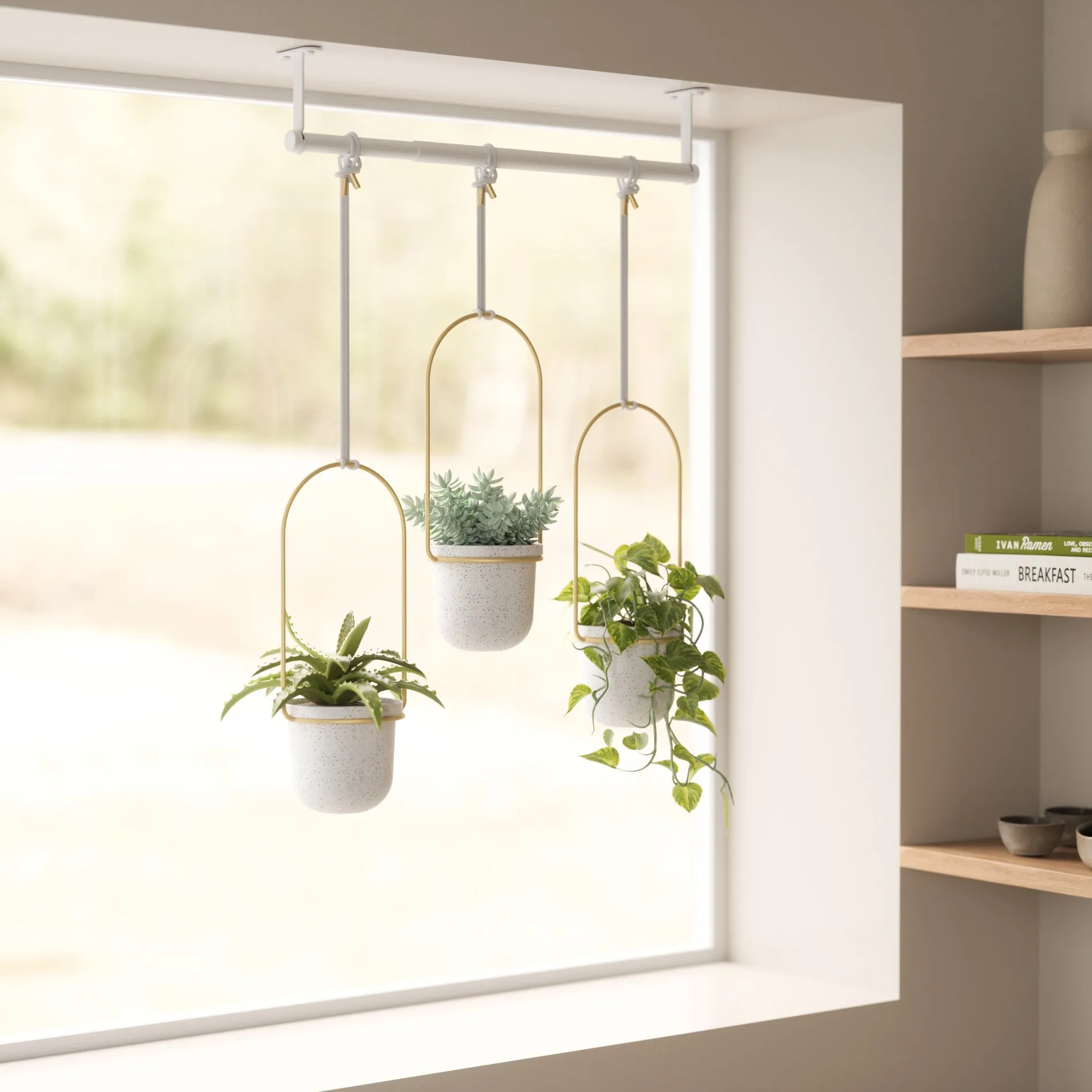 Triflora Hanging Planters, Set of 3