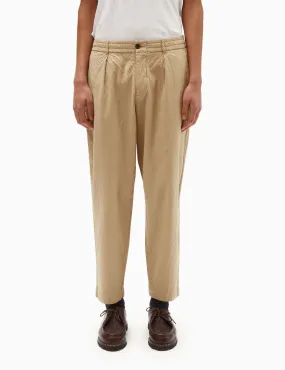 Universal Works Pleated Track Pant (Seersucker) - Summer Oak