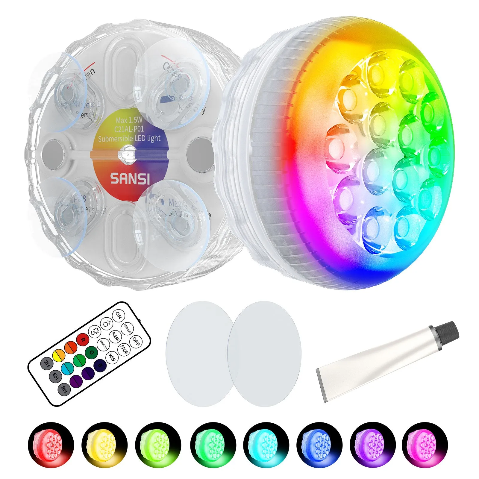 Upgraded RGB LED Submersible Pool Light