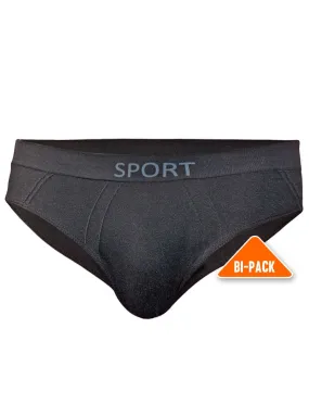 Vivasport men's sports briefs 300617 black, pack of 2 pieces