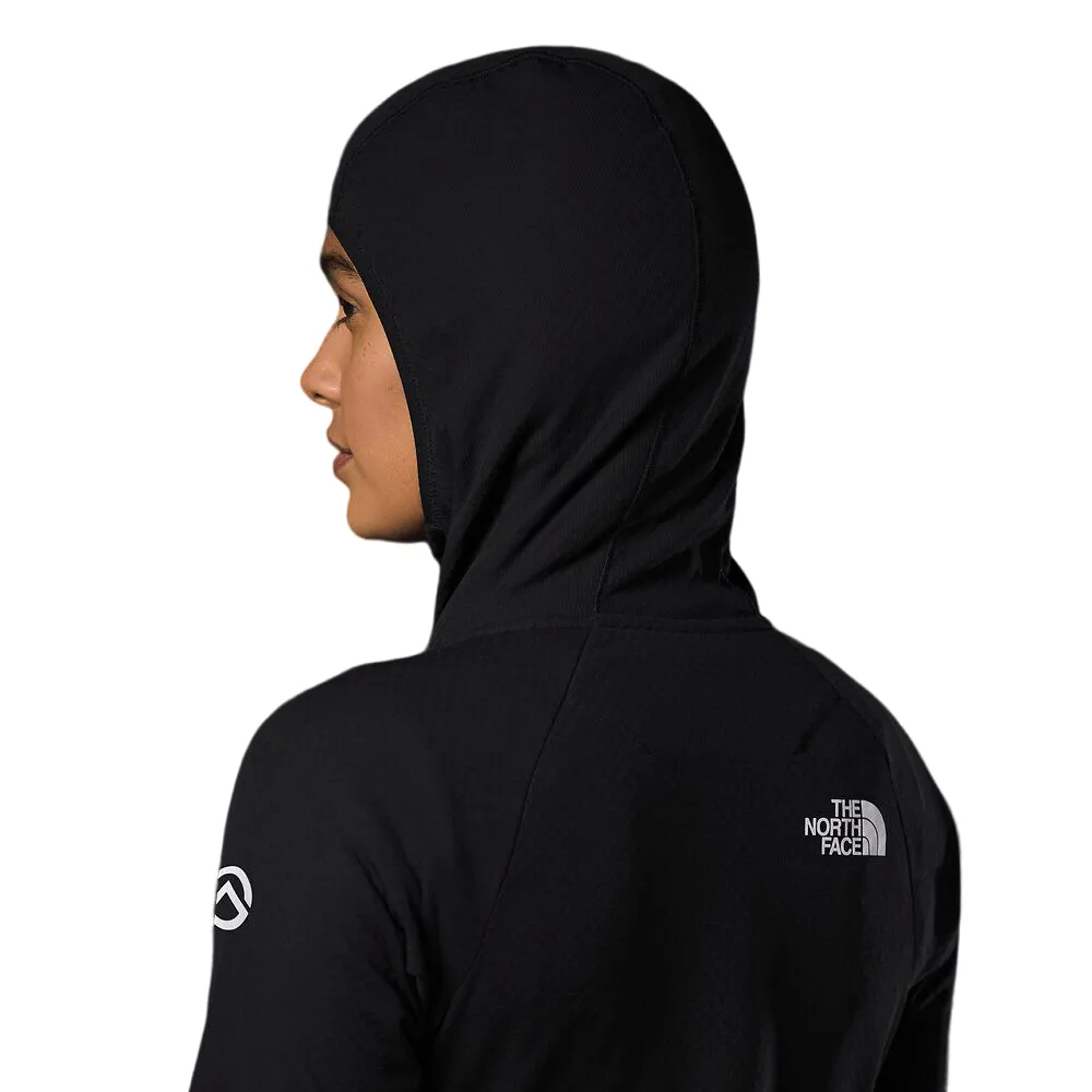 Womens The North Face Summit Futurefleece Black Full Zip Logo Hoodie