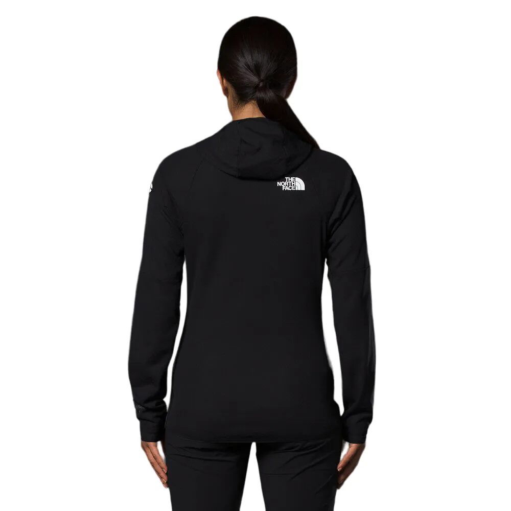 Womens The North Face Summit Futurefleece Black Full Zip Logo Hoodie