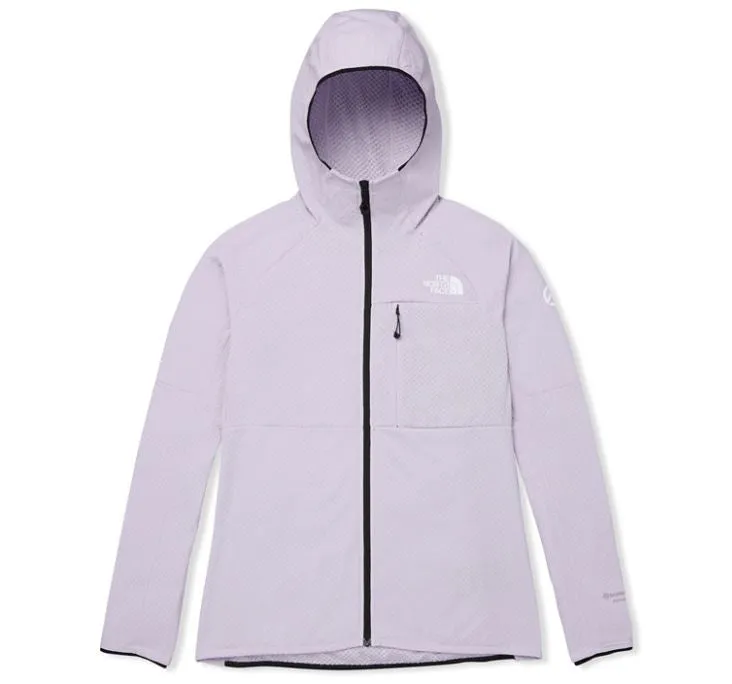 Womens The North Face Summit Futurefleece Lavender Full Zip Logo Hoodie